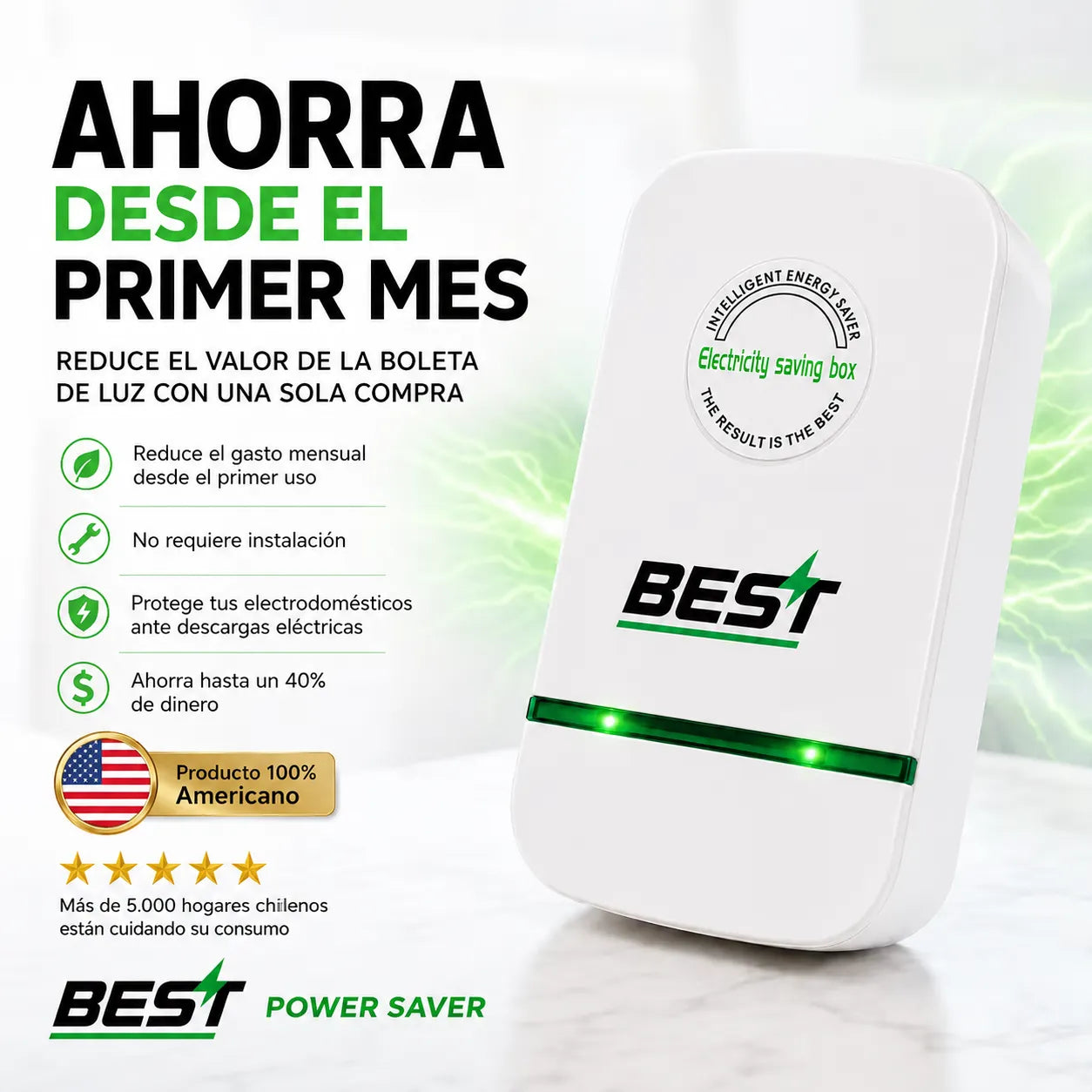 Ahorrador de Energía Best | Reduce las boletas desde el primer mes