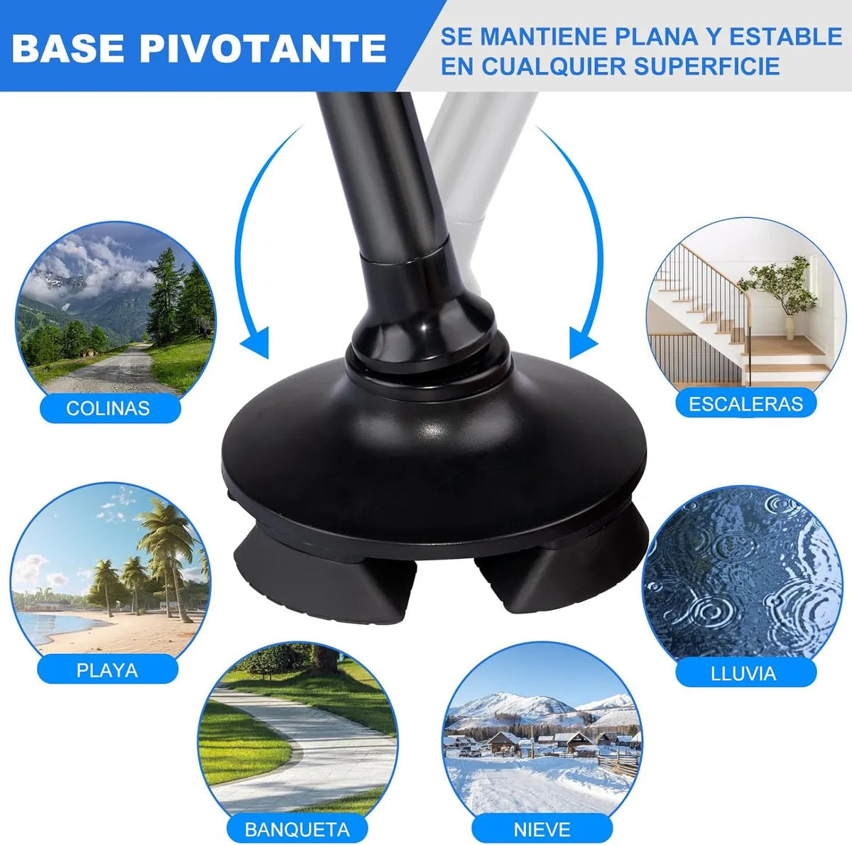 StepSafe® | Bastón de Apoyo Multifuncional
